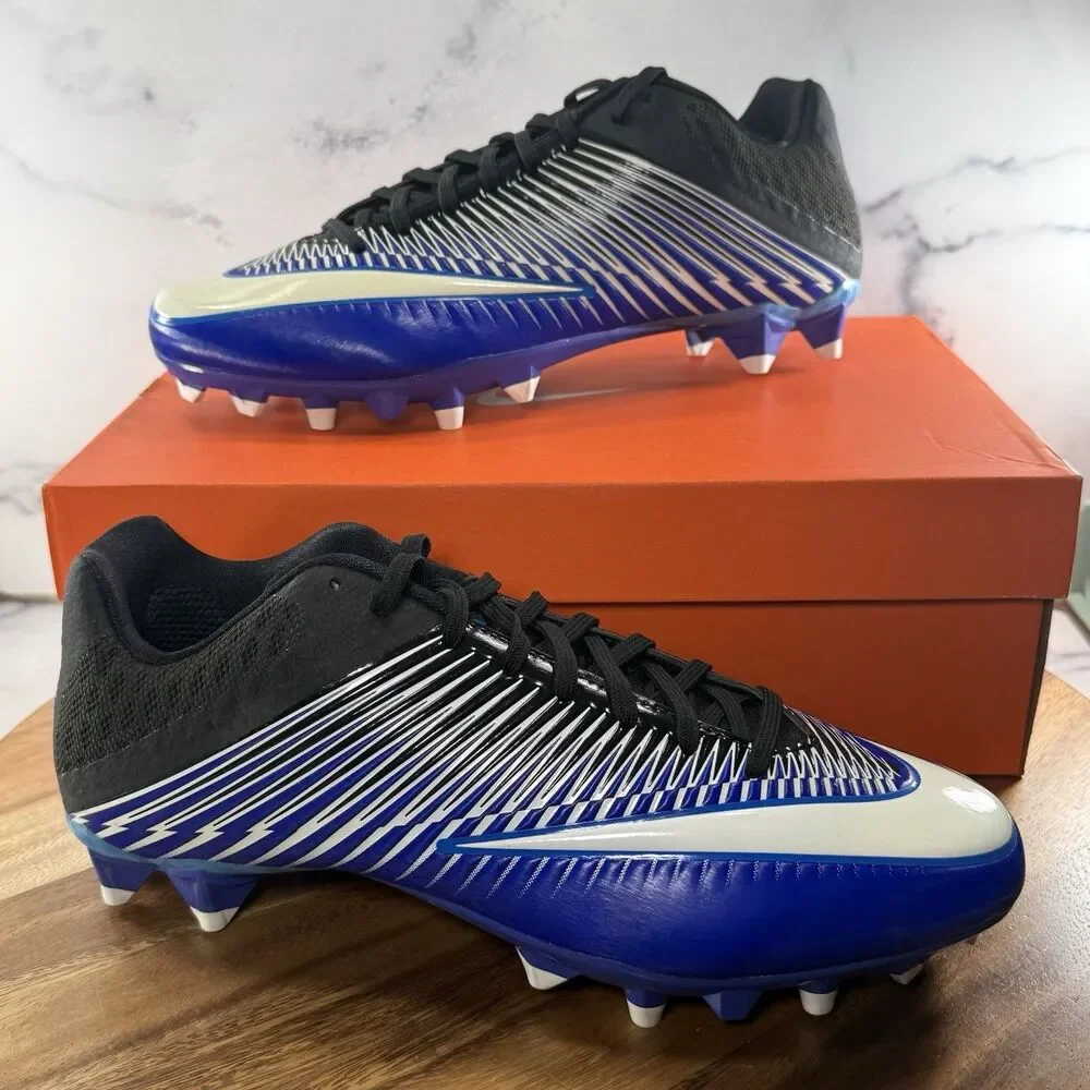 Mens 11-Nike Vapor Speed 2 TD Football Cleats Game Royal Black 833380-414 NEW